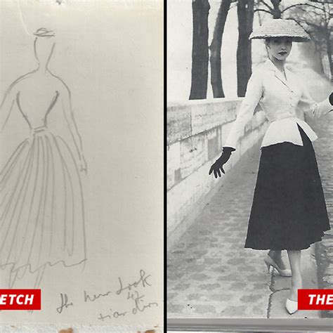 1957 dior|christian Dior drawings.